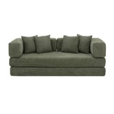 Temple &amp; Webster Jemima 3 Seater Queen Boucle Sofa Bed