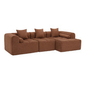 Temple &amp; Webster Bowie 4 Seater Boucle Sofa with Chaise