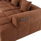 Temple &amp; Webster Bowie 4 Seater Boucle Sofa with Chaise