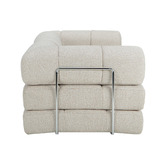 Temple &amp; Webster Nyx 3 Seater Queen Boucle Sofa Bed
