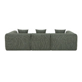 Temple &amp; Webster Bowie 4 Seater Boucle Sofa with Chaise