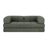 Temple &amp; Webster Nyx 3 Seater Queen Boucle Sofa Bed