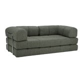 Temple &amp; Webster Nyx 3 Seater Queen Boucle Sofa Bed