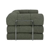 Temple &amp; Webster Nyx 3 Seater Queen Boucle Sofa Bed