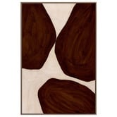 Temple &amp; Webster Cocoa Drift Framed Canvas Wall Art