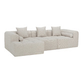Temple &amp; Webster Bowie 4 Seater Boucle Sofa with Chaise