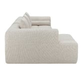 Temple &amp; Webster Bowie 4 Seater Boucle Sofa with Chaise