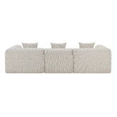 Temple &amp; Webster Bowie 4 Seater Boucle Sofa with Chaise