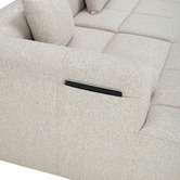 Temple &amp; Webster Bowie 4 Seater Boucle Sofa with Chaise