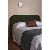 Temple &amp; Webster Forest Green Alpha Velvet Bedhead