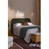 Temple &amp; Webster Forest Green Alpha Velvet Bedhead
