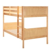 Temple &amp; Webster Oakley Rattan King Single Bunk Bed