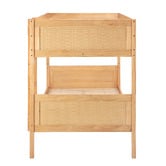 Temple &amp; Webster Oakley Rattan King Single Bunk Bed
