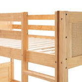 Temple &amp; Webster Oakley Rattan King Single Bunk Bed
