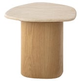 Temple &amp; Webster Ari Travertine Side Table