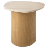 Temple &amp; Webster Ari Travertine Side Table