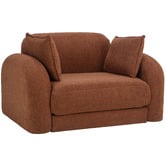 Temple &amp; Webster Georgia 1.5 Seater Single Boucle Sofa Bed