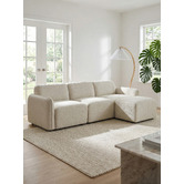 Temple &amp; Webster Barton 4 Seater Modular Sofa &amp; Ottoman Set