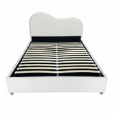 Temple &amp; Webster Cloud Boucle Gas Lift Bed