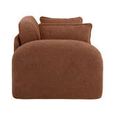 Temple &amp; Webster Georgia 1.5 Seater Single Boucle Sofa Bed
