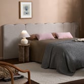 Temple &amp; Webster Pippa Oversized Upholstered Queen Bedhead