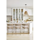Temple &amp; Webster 65cm Tamara Chenille Bar Stools