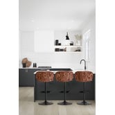 Temple &amp; Webster Noel  Boucle Adjustable Bar Stools