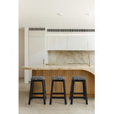 Temple &amp; Webster 65cm Reid Boucle Counter Stool