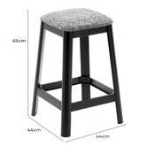 Temple &amp; Webster 65cm Reid Boucle Counter Stool