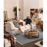 Temple &amp; Webster Softy 4 Seater Premium Slipcover Sofa