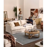 Temple &amp; Webster Softy 4 Seater Premium Slipcover Sofa