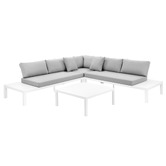 Temple &amp; Webster Felix 4 Seater Aluminium Outdoor Sofa Set