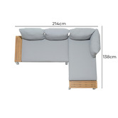Temple &amp; Webster 4 Seater Maui Outdoor Modular Lounge Set