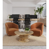 Temple &amp; Webster Kelly Swivel Armchair