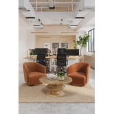 Temple &amp; Webster Omar Rubberwood LED Pendant Light