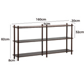 Temple &amp; Webster Banjo 3 Tier Long Bookshelf