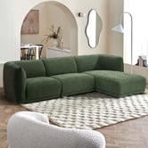 Temple &amp; Webster Vivian 4 Seater Sofa with Chaise