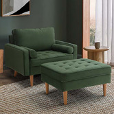 Temple &amp; Webster Stockholm Velvet Armchair