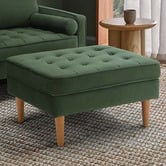 Temple &amp; Webster Stockholm Velvet Ottoman