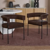 Temple &amp; Webster Tamara Chenille Dining Chairs