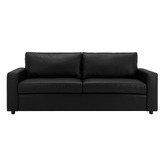 Temple &amp; Webster Jack 3 Seater Faux Leather Sofa