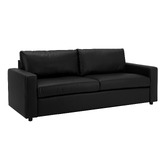 Temple &amp; Webster Jack 3 Seater Faux Leather Sofa