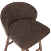Temple &amp; Webster 65cm Colby Upholstered Bentwood Bar Stool
