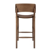 Temple &amp; Webster 65cm  Kobe High Back Ash Wood Barstool