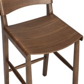 Temple &amp; Webster 65cm  Kobe High Back Ash Wood Barstool