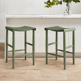 Temple &amp; Webster 65cm Kobe Ash Wood Barstool