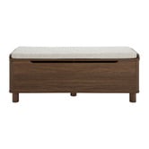 Temple &amp; Webster Rupert Boucle Storage Ottoman Bench