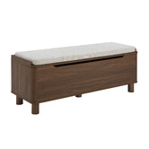 Temple &amp; Webster Rupert Boucle Storage Ottoman Bench