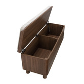 Temple &amp; Webster Rupert Boucle Storage Ottoman Bench