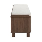 Temple &amp; Webster Rupert Boucle Storage Ottoman Bench